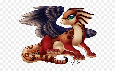 Dragon Baby 1 By Cessea - Cute Baby Anime Dragon - Free Transparent PNG ...