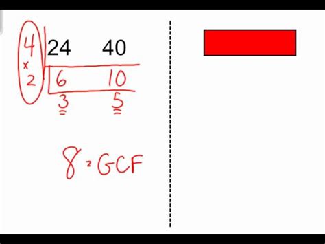 Greatest Common Factor Ladder Method