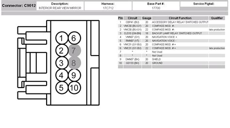 Ford Rear View Mirror Wiring Diagram Fab Rise