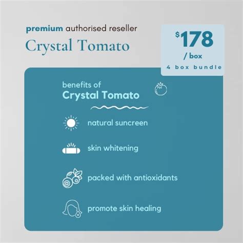 Crystal Tomato Singapore Skin Whitening Supplement