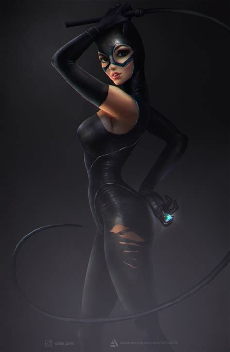 Wallpaper Catwoman Illustration Fan Art Redesigned Drawing Ass Batman 903x1383