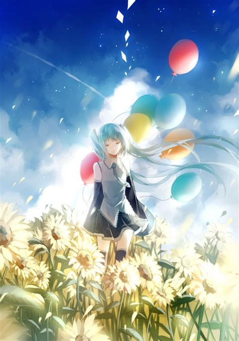 วอลเปเปอร์ ภาพประกอบ ผมยาว สาวอะนิเมะ ต้นขาสูง Vocaloid Hatsune