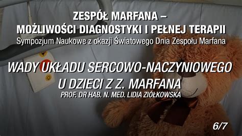 Wady układu sercowo naczyniowego u dzieci z z Marfana prof dr hab