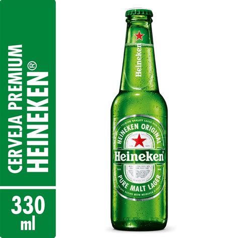 Cerveja Lager Heineken Garrafa 330ml Pão De Açúcar