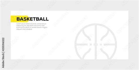 BASKETBALL BANNER CONCEPT Stock Vector | Adobe Stock