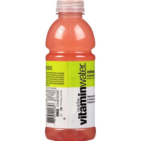 Vitaminwater Refresh Electrolyte Enhanced Water W Vitamins Tropical