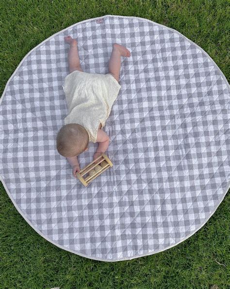 Waterproof Play Mat Fawn Gingham Bambella Designs Husk And Will