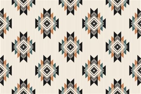 Aztec Southwestern Geometric Pattern Graphic By Parinya Maneenate