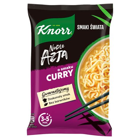 Knorr Nudle Azja Zupa Danie O Smaku Curry G Kalorie Kj I Warto Ci