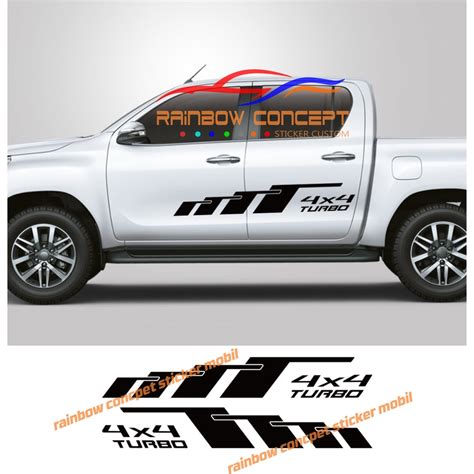 Jual Stiker Sticker Mobil Hilux Navara Triton Strada Sticker X Turbo