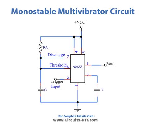 Timer As Monostable Multivibrator