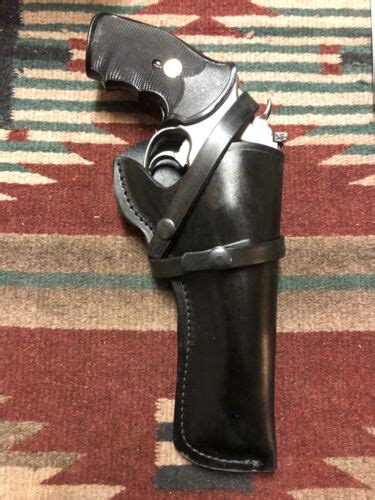 Fits Smith And Wesson Sandw M 586 686 19 66 10 6 Black Leather Field Holster Ebay