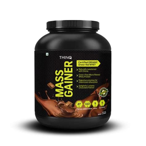 Organic Thinq Mass Gainer Chocolate Flavor Powder 5 Lbs At Rs 2496 Piece In Mumbai