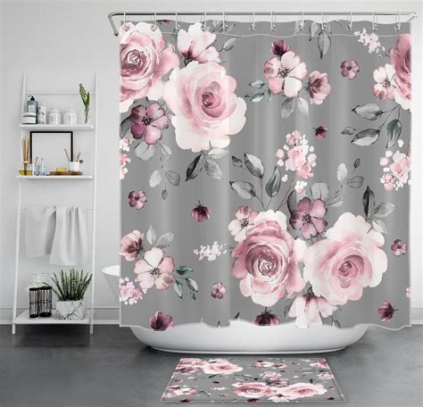 Transform Your Bathroom Into A Serene Oasis With A Pink Watercolor