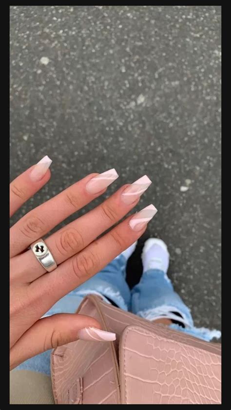 Casual Minimalist Nail Inspo Glitter Nails Acrylic Nails Simple