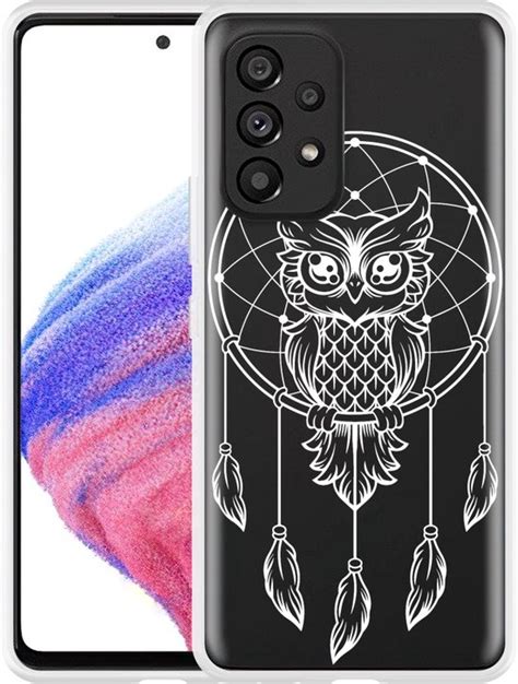 Samsung Galaxy A53 Hoesje Dream Owl Mandala White Bol