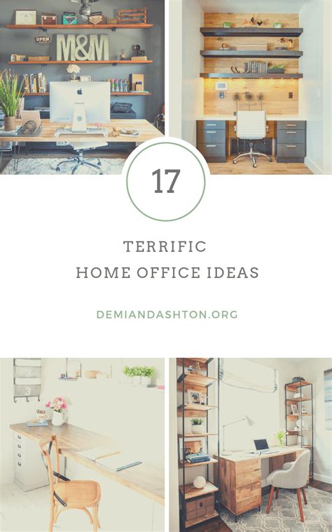 17 Terrific Home Office Ideas That Will Inspire Productivity - Harp Times