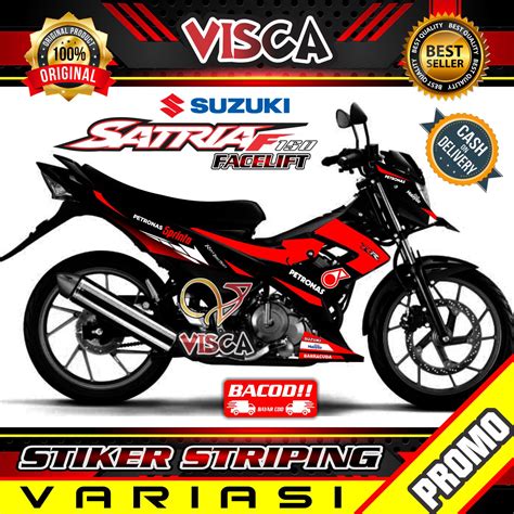 Striping Satria Fu Facelift Stiker Sticker Striping Variasi Lis