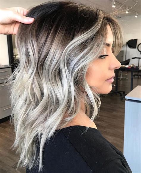 Smokeee 💨 Monicasilacci Balayage Hair Silver Ombre Hair Hair Color Balayage