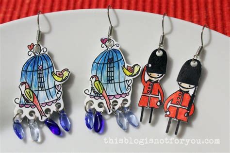 Shrink plastic earrings – This Blog Is Not For You