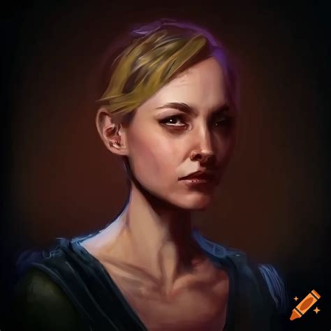 Disco Elysium Styled Portrait Of A Woman High Detailed 4k On Craiyon