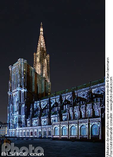 Photo Illumination De La Fa Ade Sud De La Cath Drale De Strasbourg