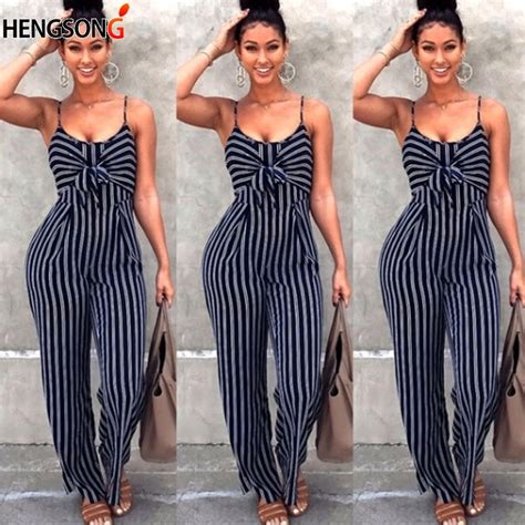 Summer Sexy Spaghetti Strap Backless Jumpsuits Women Sexy Party