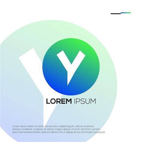 Iniciales modernas y ideas de diseño de logotipos Vector Premium