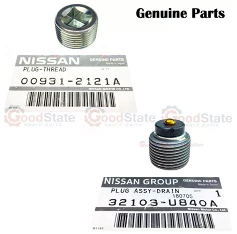 GENUINE NISSAN PATROL GQ Y60 GU Y61 Diff Gearbox Filler Drain Plug Kit