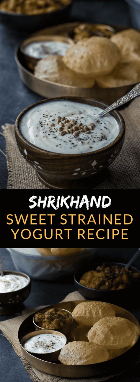 Shrikhand recipe - How to make sweet strained yogurt in 5 minutes