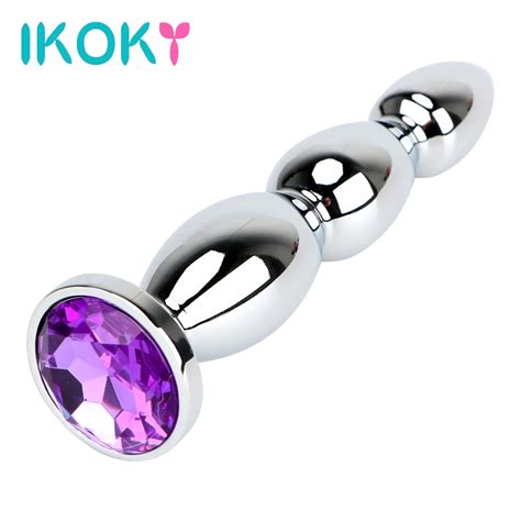 Ikoky Plug Anal De Metal Grande Para Homens E Mulheres Plug Anal Longo