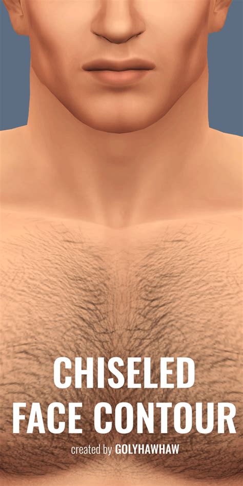 CHISELED CHEEK CONTOUR OVERLAY Golyhawhaw The Sims 4 Skin Sims 4