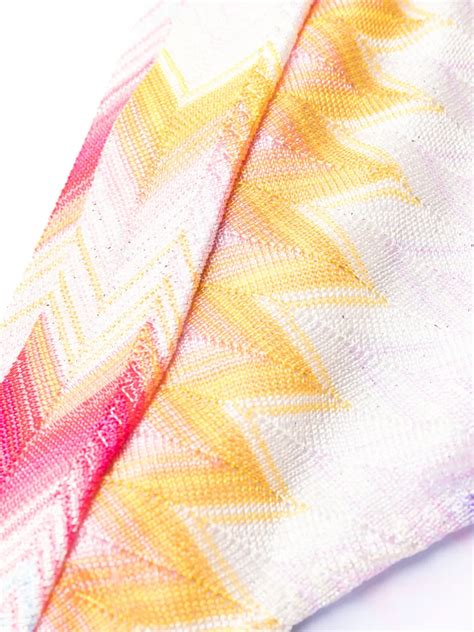 Missoni Zigzag Lurex Bikini Blue FARFETCH UK