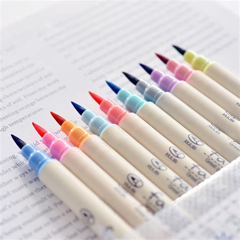 10 Pcsset Colored Pastel Marker Highlighter Paintingandwriting Markers