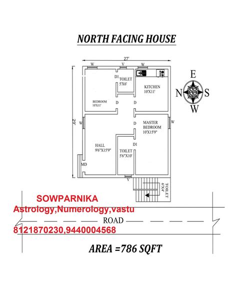 27 30 House Plan North Facing 6 Pictures - easyhomeplan