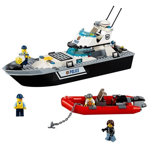 Lego City Police Patrol Boat Purple Cow Toys