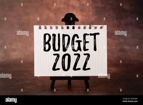 Inspiration Showing Sign Budget 2022 Word Written On Estimate Of