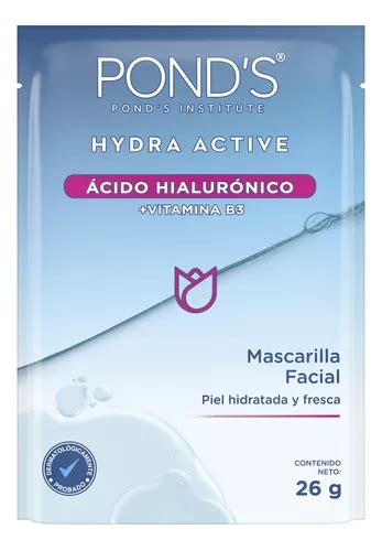 Ponds Mascarilla Hidratante Ácido Hialurónico Y Vitamina B3 Para Una