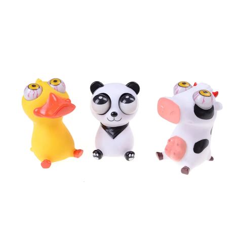 Squeeze Pop Out Eyes Doll Stress Relief Animal Toy From Japanstore