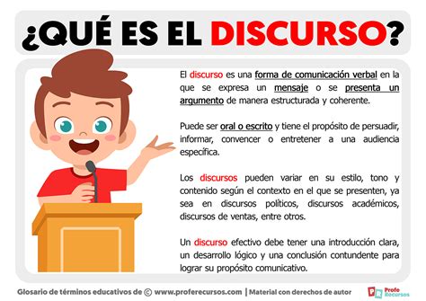 Qu Es Un Discurso Definici N De Discurso