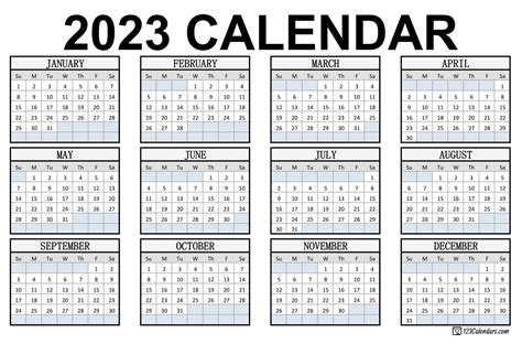 Printable Schedule 2023 Schedule Printable