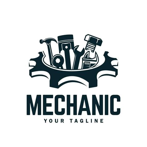 Vintage Mechanic Logo Vector Illustration En 2024 Mecanica