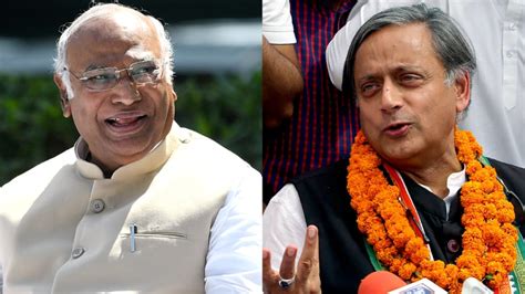 Tharoor Open To Public Debate Between Congress President Poll Candidates Kharge Responds