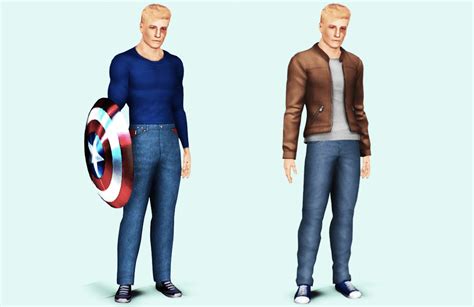 also here's an attempt at steve rogers : r/Sims3