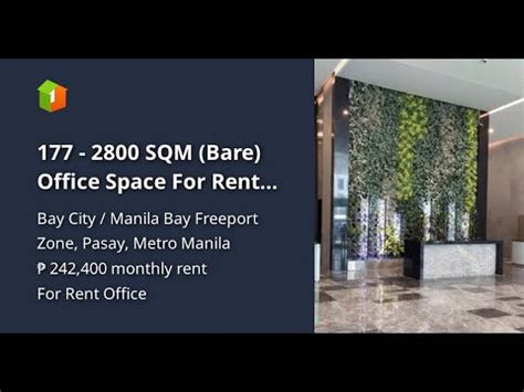 Sqm Bare Office Space For Rent Along Macapagal Ave Youtube