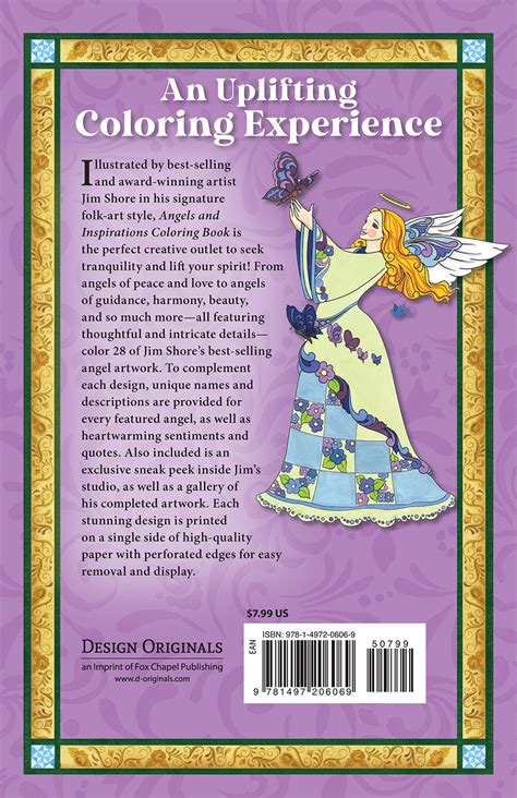 Jim Shore Angels And Inspirations Coloring Book Fox Chapel Publishing Co