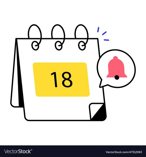 Date Reminder Royalty Free Vector Image Vectorstock