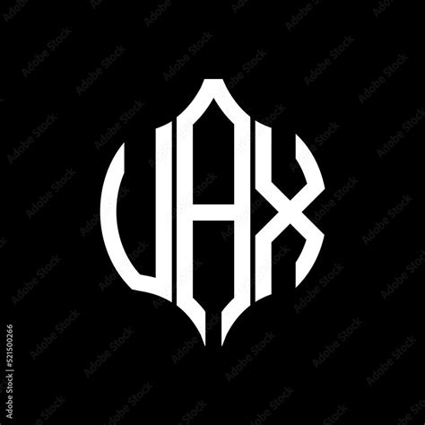 Jax Letter Logo Jax Best Black Background Vector Image Jax Monogram