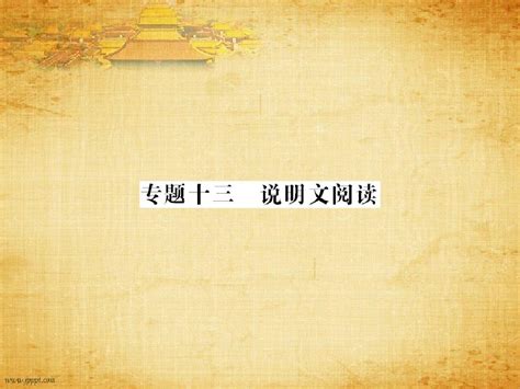 中考语文总复习：说明文阅读ppt课件word文档在线阅读与下载无忧文档