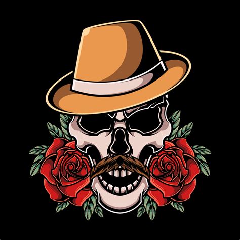 Mafia Skull Illustration 26147036 Vector Art At Vecteezy